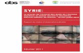 SYRIE - Mouvement mondial des droits humains · pacifiquement leurs droits à la liberté d’expression, de réunion et d’association. La loi ... L’un des avocats victime de