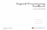 Signal Processing Toolbox User's Guide - 國立中興大學web.ee.nchu.edu.tw/~cpfan/FY92a-baseband/signal_tb.pdf · FDATool: A Filter Design and Analysis GUI ... The Signal Processing
