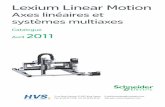 Lexium Linear Motion - HVS System Electric Motion... · du moteur v v Choix du guidage : à billes ... Moteurs pas à pas Lexium BRS 366 BRS 368 BRS 397 ...