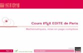Cours LATEX EDITE de Paris - pierre.senellart.compierre.senellart.com/enseignement/2009-2010/latex/cours2/cours2.pdf · Page 1 / 45 Pierre Senellart 15/02/2010 Licence de droits d’usage