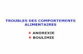 TROUBLES DES COMPORTEMENTS …drdanvelea.fr/wp-content/uploads/2017/03/TROUBLES... · gras/calories Apparition de rituels et d'habitudes alimentaires particulières ... Pas d'anomalie