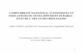 COMPTABILITÉ NATIONALE, STATISTIQUES ET ... - … · Commission des comptes de la Nation pour la « prise en compte dans la comptabilité nationale des services rendus à titre gratuit,