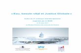 « Eau, besoin vital et Justice Globale - fiechter.name · La gouvernance de l’eau à la lumière du 6e forum mondial de l’eau ... coopération suisse au développement au Cameroun,