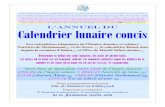 L’Annuel du Calendrier lunaire concis - aelaa.netaelaa.net/Ersaal/3/Saalnaame/Taqwim-Feshorde-1436-FR6.pdf · Calendrier lunaire concis ... Šoĕãĕ » et en Conjonction ainsi