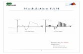 Modulation PAM - codelooker.com · la modulation d'Impulsion-amplitude est employée couramment dans la transmission en bande de base des données numériques, avec des applications