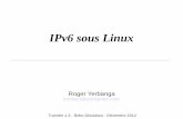 IPv6 sous Linux - yerbynet.com · IPv6 - Tunnel HE - Config Debian 24 Config Tunnel auto tun6to4 iface tun6to4 inet6 v4tunnel endpoint 216.66.84.42 # l'IPv4 chez HE local 196.200.55.1