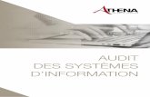 AUDIT DES SYSTÈMES D’INFORMATION - athena … · 5-Introduction à la sécurité des systèmes d’information 6-Principes et concepts généraux de l’audit de la sécurité