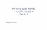 Plongée sous marine cours de physique Niveau 3plongee.montelimar.free.fr/pdf/cours/N3/N3 cours physique.pdf · cours de physique Niveau 3 Hippocampe Club : 27/03/2014 . Quatre «