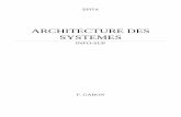 ARCHITECTURE DES SYSTEMES - epiportal.com · Electronique digitale par P. Cabanis (Dunod) Un peu succinct sur les bases de logique mais introduit des notions de programmation, de