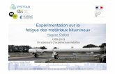 Expéérimentation sur la rimentation sur la fatigue des ...35ans-manege.ifsttar.fr/presentations/17-2-E2-Odeon.pdf · Méthode de dimensionnement élaborée au cours des années
