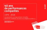 40 ans 2017 de performances Mai comparées - n3d.eu · Producteur de données, cercle de réflexion et ... de détention de 5 ans, les performances des foncières se rapprochent davantage