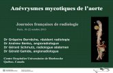 Anévrysmes mycotiques de l’aorte - pe.sfrnet.orgpe.sfrnet.org/Data/ModuleConsultationPoster/pdf/2013/1/197a486d... · Aortites/anévrysmes inflammatoires •Étiologies: Takayasu,