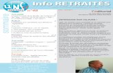 Mise en page 1 · Info RETRAITÉS Jean-Marc Schaeffer Secrétaire Général UNSA Retraités