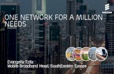 One network for a million - 7o Mobile Connected … · Do not add objects or text in the footer area Ericsson Internal ... Mobile Broadband Head, SouthEastern Europe One network for