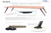 TWISTER - Конектор за мебелни крака conector SISO.pdf · PA TENTED Датски дизайн от SISO & Jesper Møller Hansen. TWISTER - Конектор за
