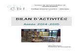 BILAN D’ACTIVITÉS - col21-champ-lumiere.ac-dijon.frcol21-champ-lumiere.ac-dijon.fr/IMG/pdf/bilan_d...cdi_2014-2015.pdf · BILAN D’ACTIVITÉS Année 2014-2015 Aline Bernhard,