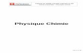 Physique Chimie - onisep.fr · Physique Chimie Notes préliminaires sur l’activité 4 Une séance d’une heure est dédiée à la finalisation de l’activité 4. ---