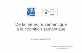 De la mémoire sémantique à la cognition sémantiquelessamedisdeneuropsychologie.org/wp-content/uploads/2013/12/C... · Variabilité inter et intra individuelle du sens d’un concept