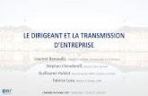 LE DIRIGEANT ET LA TRANSMISSION - e-c-f.fre-c-f.fr/emailing/Atelier_9_LE_DIRIGEANT_ET_LA... · –La loi de finances rectificative pour 2010 a mis fin à la « théorie du bilan »