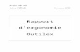 Rapport Ergonomie Outilex - Institut d'électronique …igm.univ-mlv.fr/~mconstan/outilex/rapports/rouen-rapport.doc · Web viewOrdinateur portable Compatible PC, écran 14 pouces