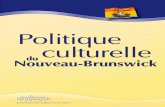 Secrétariat à la Culture et au Sport - New Brunswick ...leg-horizon.gnb.ca/e-repository/monographs/30000000043816/... · Secrétariat à la Culture et au Sport Politique culturelle