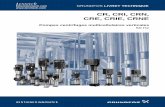 CR, CRI, CRN, CRE, CRIE, CRNE - lenntech.com · Plage de fonctionnement de la garniture mécanique 18 Pression d'entrée maxi 19 5. Sélection et dimensionnement 20 ... La pompe bénéficie