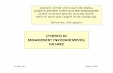 SYSTEMES DE MANAGEMENT ENVIRONNEMENTAL … IM2PS/documents... · Un Système de Management Environnemental SME 9 octobre 2014 Master 2 ICMS ISO14001 4.2 Politique environnementale