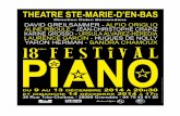 Théâtre Ste Marie-d’en-Bas - isere-culture.fr · FEDERICO MOMPOU Canciones y Danzas (extraits) n.I, n.XI, n.IX, n.VI Cette jeune pianiste est originaire de Grenoble. Elle est