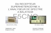 A BALAYAGE F5CNQ - Réseau des Emetteurs … · • L’analyseur de spectre à balayage utilise le principe du récepteur superhétérodyne : il procède par translation de fréquence