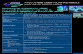 PRODUCTION AGRO-SYLVO-PASTORALE PRODUCTION AGRO SYLVO...˜ Des stations de pompage et des réseaux d'irrigation et de drainage dans les régions des Hauts Bassins (2000 ha) et de la