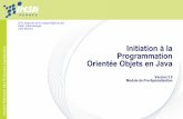 Initiation à la Programmation Orientée Objets en Java - … · Synthèse des différents contrôles d’accès en Java 77 ... Fichier .java Javac Fichier .Class Java Interprétation