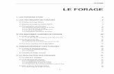 Drilling (Le Forage) ACF France - pseau.org · Le forage - 3 - LE FORAGE Ce chapitre est un guide pratique pour s’initier aux techniques de forage les plus courantes et pour mettre