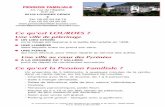Ce qu'est LOURDES - Pension Familliale Lourdes · Une ville au cœur des Pyrénées ... N° d’immatriculation au registre des opérateurs de voyages et de séjours : ... en voiture