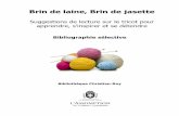 2017 - Brin de laine - Bibliothèque Christian-Roy | Ville ...bibliotheque.ville.lassomption.qc.ca/pdf/biblio_Brin_de_laine_2017.pdf · tricot et de crochet simples, variés et tendance.
