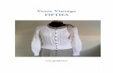 Tricot veste vintage Fifties · Le point ajouré est un point estonien "Kapakiri" avec des bandes de motifs placés au ... "Annecy" de Bergère de France (50% Tencel 50% ... Tricot