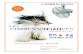 DOSSIER DE PRESSE - Les Correspondancescorrespondances-manosque.org/.../uploads/2017/08/Dossierdepresse… · DOSSIER DE PRESSE CONTACTS PRESSE ... > Cinéma Le Lido 11 h Apéro littéraire