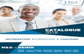 INFORMATION FORMATION COACHING - …hcbusiness.com/.../HC_catalogue-2018-_BENIN_Email.pdf · Relever les nouveaux défis de la construction et du développement d’une entreprise