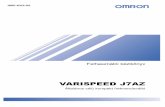 VARISPEED J7AZ - iramko.com · felépítésû, kis mére-teinek köszönhetõen beépítése rendkívül ... UL/cUL elõírásoknak. 5 Számos funkció segíti a széleskörû alkalmazást