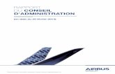 Rapport du Conseil d’administration - airbus.com · commerciaux et de missiles, et parmi les premiers fournisseurs d’avions militaires, de satellites et d’électronique de défense.