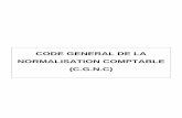 CODE GENERAL DE LA NORMALISATION COMPTABLE .CODE GENERAL DE LA NORMALISATION COMPTABLE (C.G.N.C)