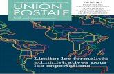 Limiter les formalités administratives pour les exportationsnews.upu.int/fileadmin/user_upload/union_postale_1_2017_fr.pdf · phase pilote en Tunisie. Sur la base du modèle innovant