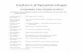Cahiers d’épistémologie - unites.uqam.ca · Jean-Pierre Cometti Pragmatisme, politique et philosophie (no 9415)* Robert Nadeau L'économique comme littérature ... sa fonction