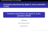 Fonctions polynômes de degré 3, cours, première STMGmathsfg.net.free.fr/.../etudefonctionsdegre3cours1STMGaProjeter.pdf · Fonctions polynômes de degré 3, cours, première STMG