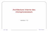 Architecture interne des microprocesseurs · L’architecture microprogrammée proposée ci-dessous ... [Aj + imd] lecture d’un mot en mémoire PC