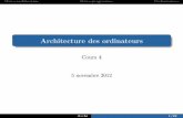 Architecture des ordinateurs - igm.univ-mlv.frigm.univ-mlv.fr/~pivoteau/ARCHI/COURS/archi_cours4.pdf · Lors de la conception d’une micro-architecture, plusieurs param etres entre