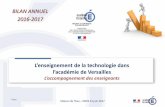 BILAN ANNUEL 2016-2017 - technologie.ac-versailles.fr · 3 étaient admissibles au CAPET SII . Page 21 Le suivi des contractuels LES ENSEIGNANTS CONTRACTUELS