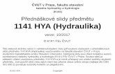 katedra hydrauliky a hydrologie (K141) Přednáškové …hydraulika.fsv.cvut.cz/Hydraulika/Hydraulika/Predmety/Hya/ke... · K141 HYA Úvod 4 •VNITŘNÍ –molekulární elektromagnetické