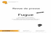 Revue de presse Fugue - Comédie de Valence - Accueil€¦ · du passage de la monodie a la polyphonie et de l'art de la fugue Maîs pas besoin d'être musicologue pour l'apprécier
