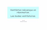 Ventilation mécanique en réanimation. Les modes …©a-IADE/L-école-d... · La ventilation artificielle Mode en débit Volume contrôlé (VC) Volume assisté contrôlé Mode en