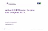 Actualité IFRS pour l’arrêté des comptes 2014ima- .Actualité IFRS pour l’arrêté des comptes